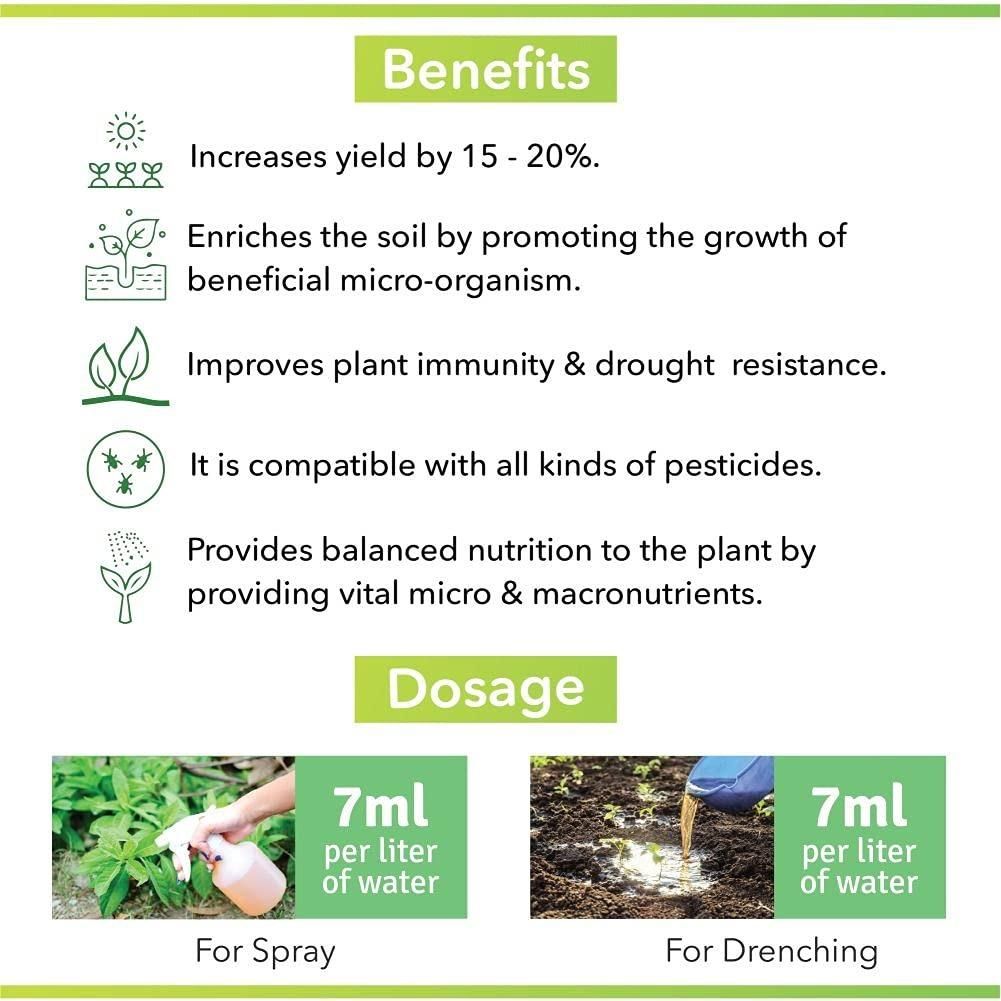 Plant Boost Liquid Biofertilizer for All Crops,Organic (Buy 1 Get 3 Free)
